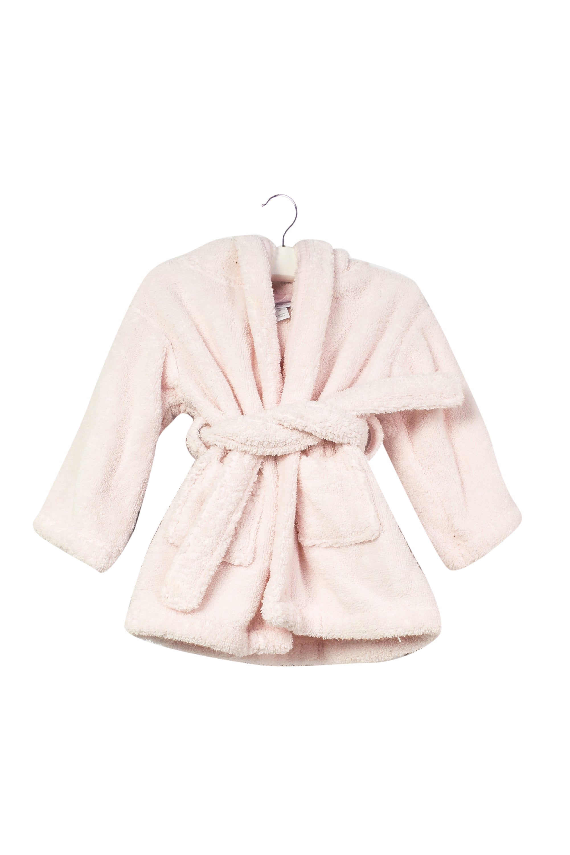 white company baby bathrobe