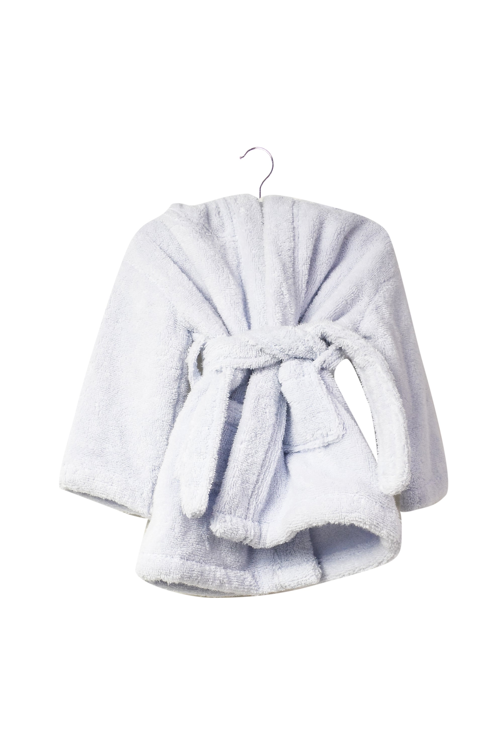 white company baby bathrobe