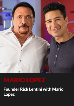 Mario Lopez with Dr. Rick Lentini, Ph.D