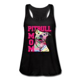 Pitbull Mom Women's Flowy Tank Top by Bella (CK1378) - black