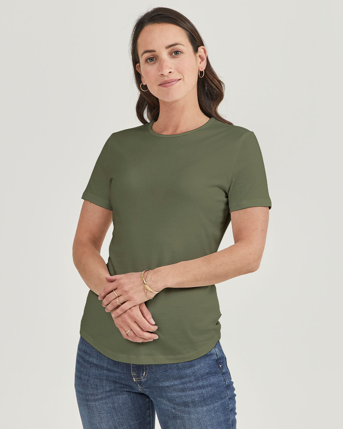 Womens Magic Fit Tees in Cactus Organic Cotton | Citizen Wolf