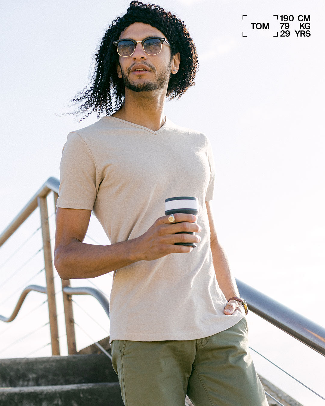 Shop mens Magic Fit® T-shirts in limited edition Oatmilk | Citizen Wolf