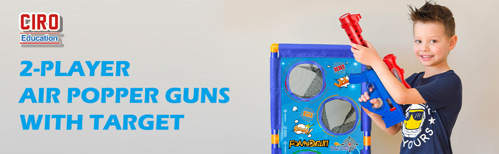 2-Player Air Popper Guns with Target