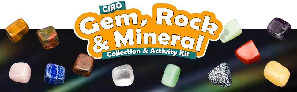 Gem Rock and Mineral Collection and Activity Kit
