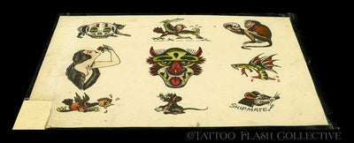 Tatuagem VintageMilton Zeis Par Ralph Johnstone Tigre Cavalo Pantera   Dragão  eBay  Vintage tattoo design Traditional tattoo flash Flash  tattoo designs