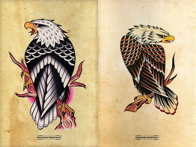 American Screaming Eagle Tattoo Vector Illustration Stock Illustration   Download Image Now  iStock