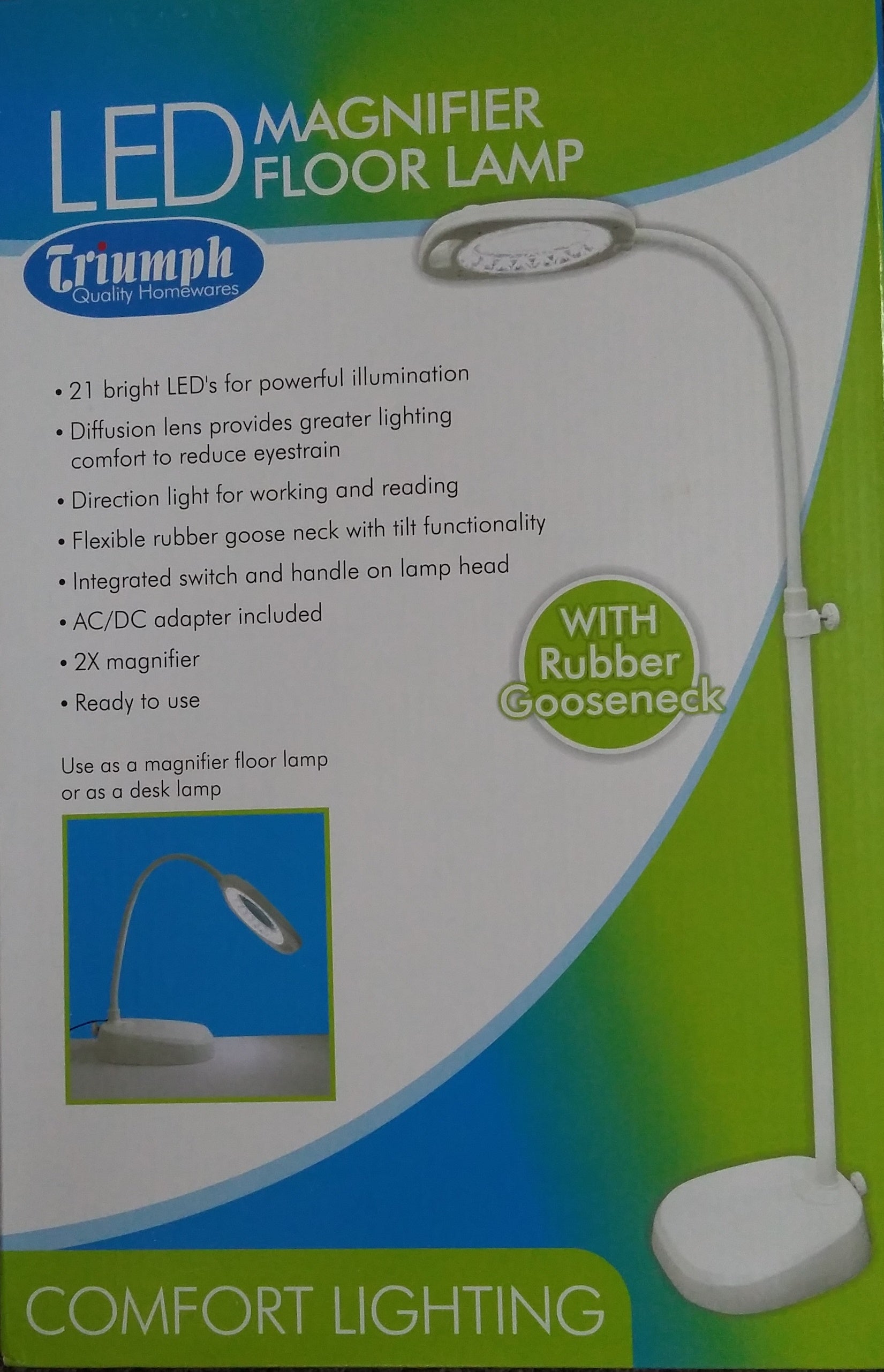 led magnifier floor lamp