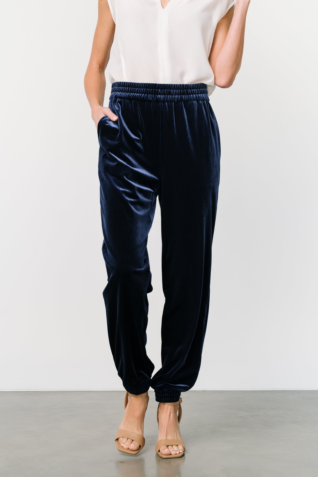 Archie Velvet Jogger Pants | Peacock | Baltic Born