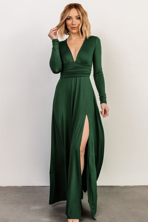 Sofia Velvet Maxi Dress, Gold