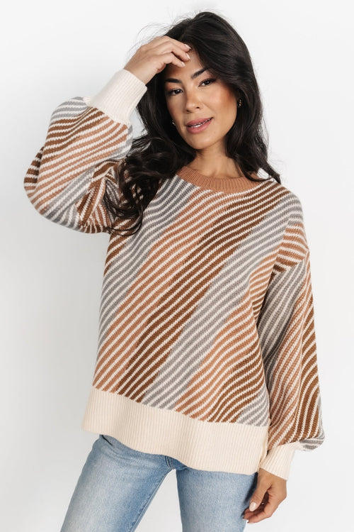 Sherbet Stripe Sweater - Infashion