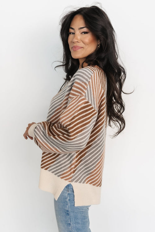 Sherbet Stripe Sweater - Infashion