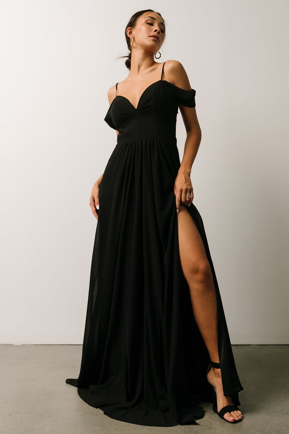 Bianca Lace Maxi Dress | Black | Baltic Born