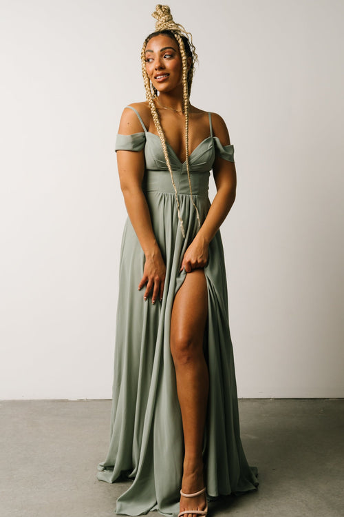 Sage Green Maxi Dress