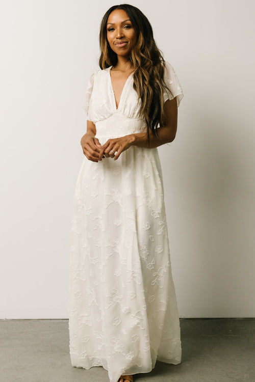 Wanderlust Lace Maxi Dress, White