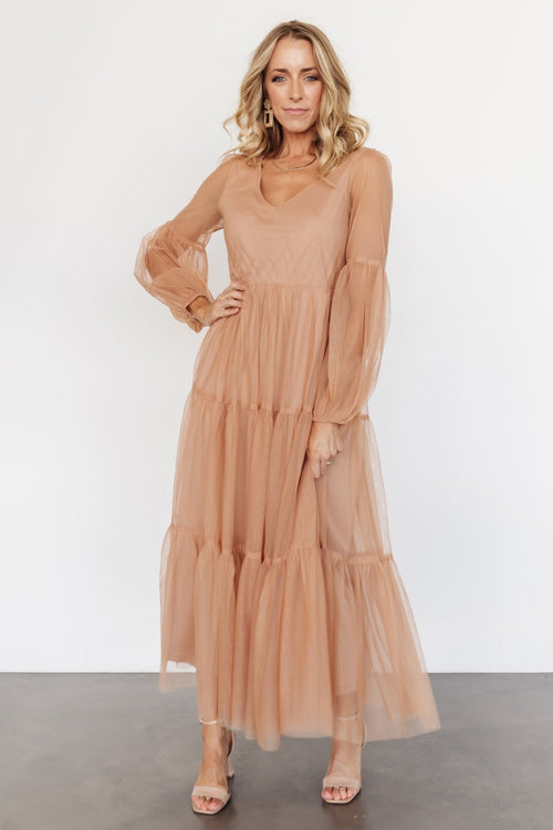 Tiered Cami Dress / Ruffled Maxi Dress 34-44