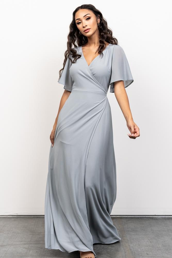 Ivy Wrap Maxi Dress | Light Blue | Baltic Born