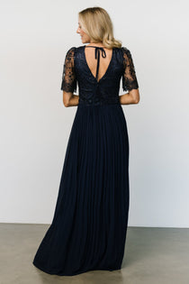 Style #2013-47 Black Lace Long Sleeve Plus Size Formal Dresses