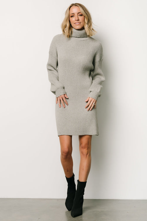 Barrish Sweater Mini Dress Grey