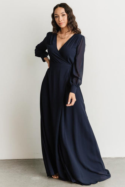 Kelsey Wrap Dress | Navy | Baltic Born