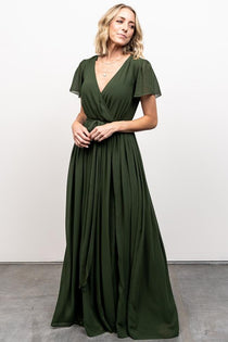 Kristina Maxi Dress | Green | Baltic Born