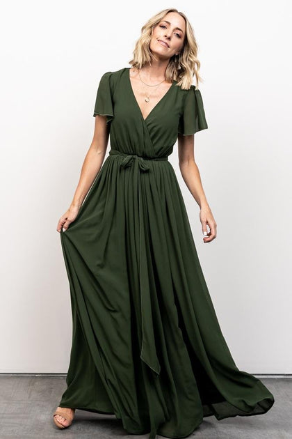 Kristina Maxi Dress | Green | Baltic Born