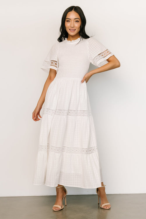 Waverly Wrap Dress, Off White