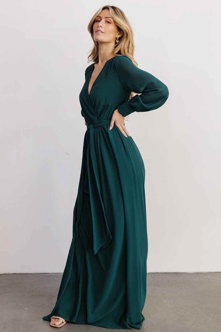 Lydia Maxi Dress | Hunter Green | Baltic Born