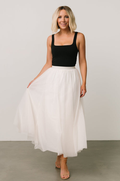 Mila Tulle Skirt, Cinnamon