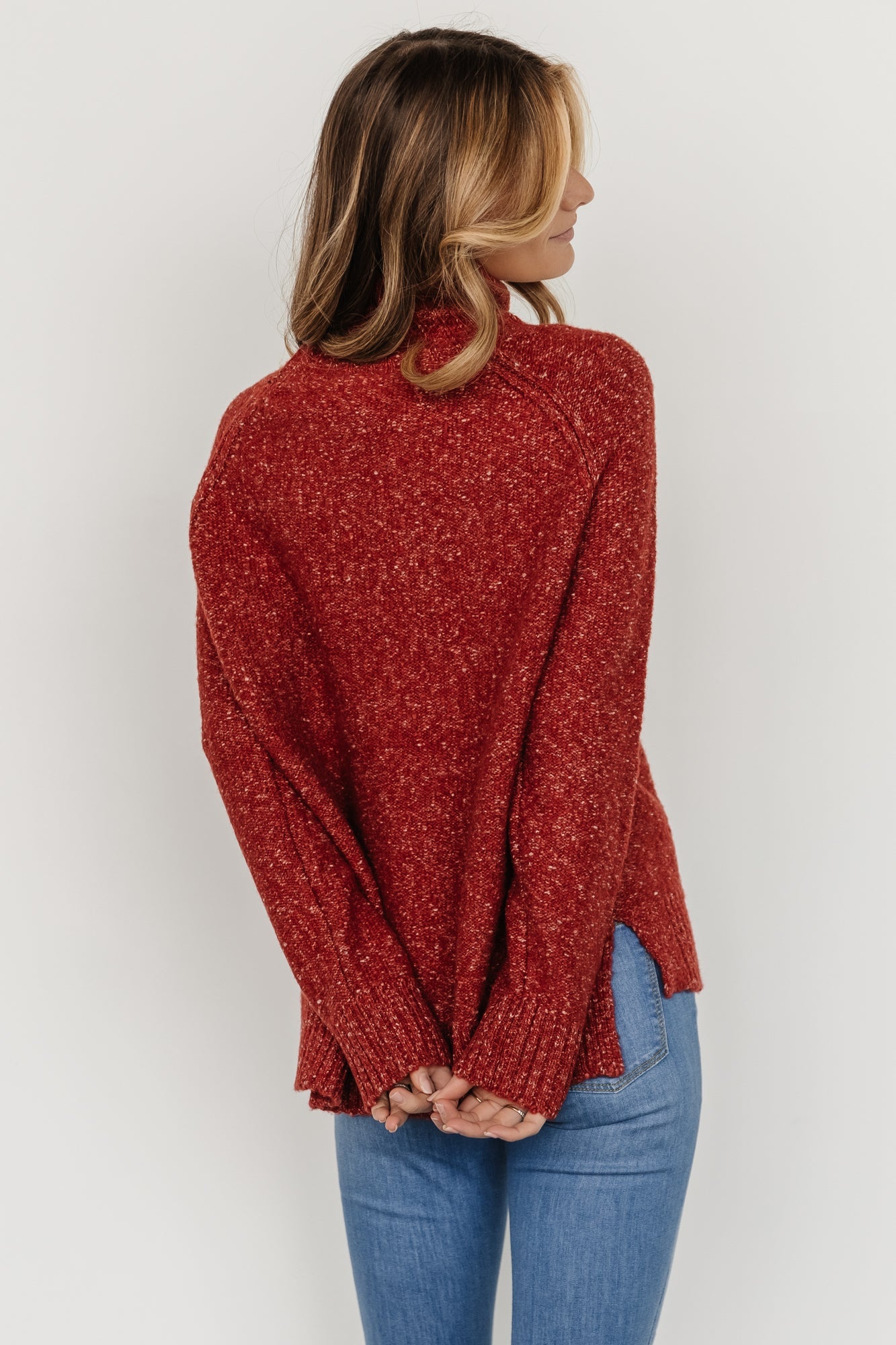 Oaklynn Turtleneck Sweater | Heather Rust | Baltic Born