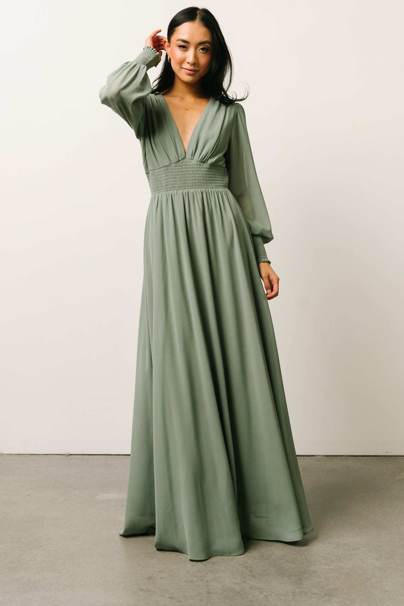 Olivia Maxi Dress | Eucalyptus | Baltic Born