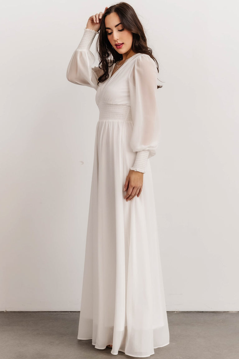 Olivia Maxi Dress | White | Baltic Born