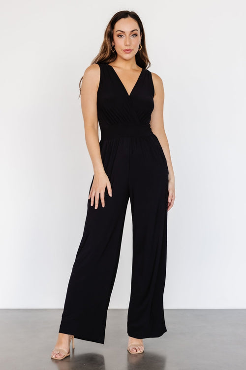 Jaxton Satin Jumpsuit, Hunter Green