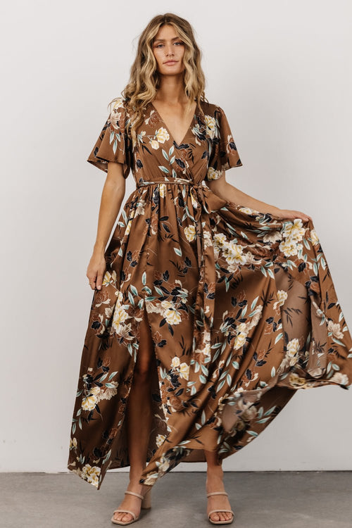 Adrianna Kimono Maxi Dress | Hunter Floral | Baltic Born