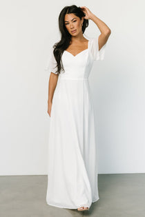 Bianca Lace Maxi Dress, Off White