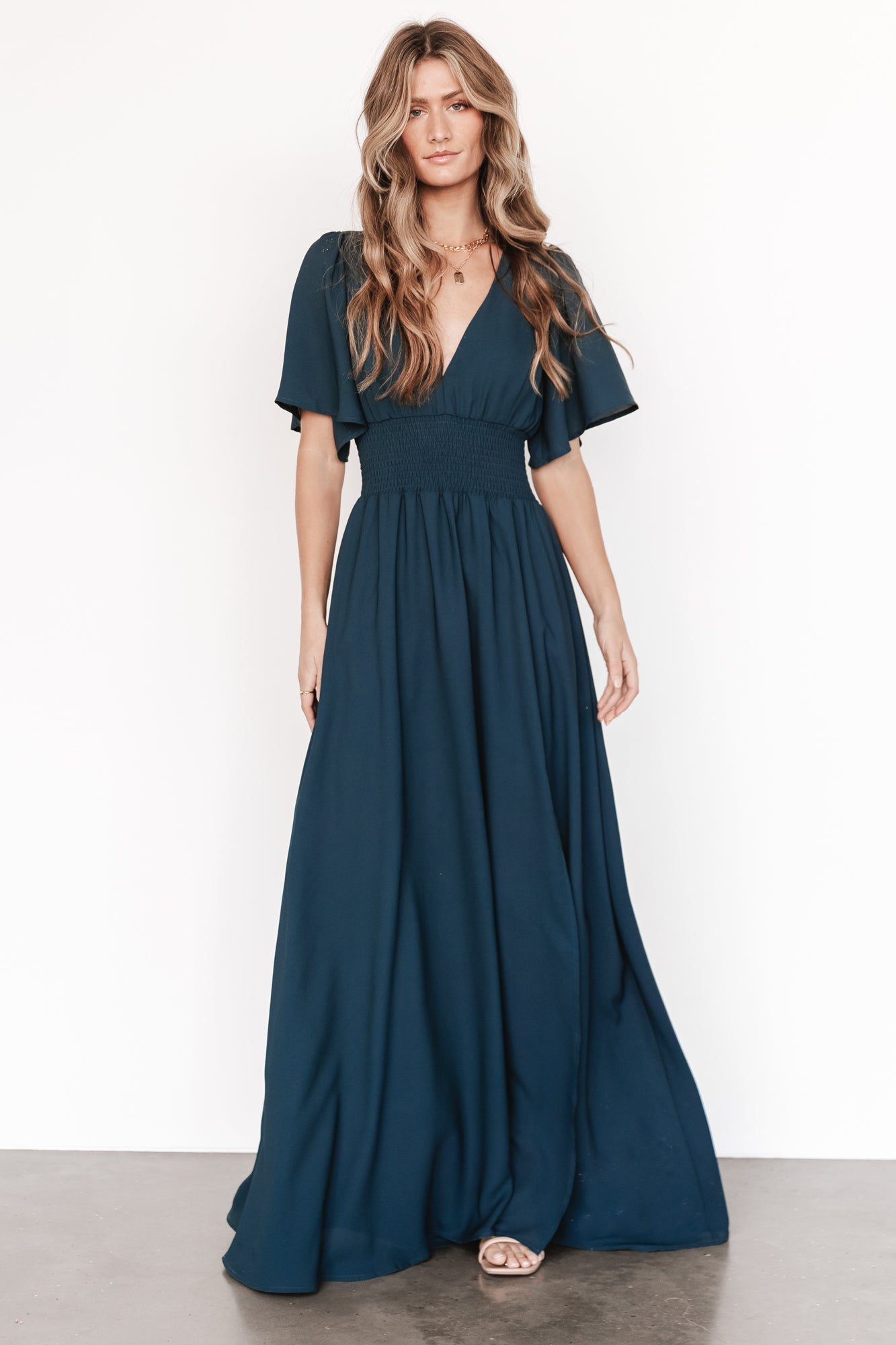 Verona Smocked Maxi Dress | Topaz