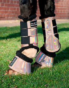 holographic horse boots