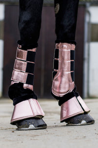 rose gold riding boots