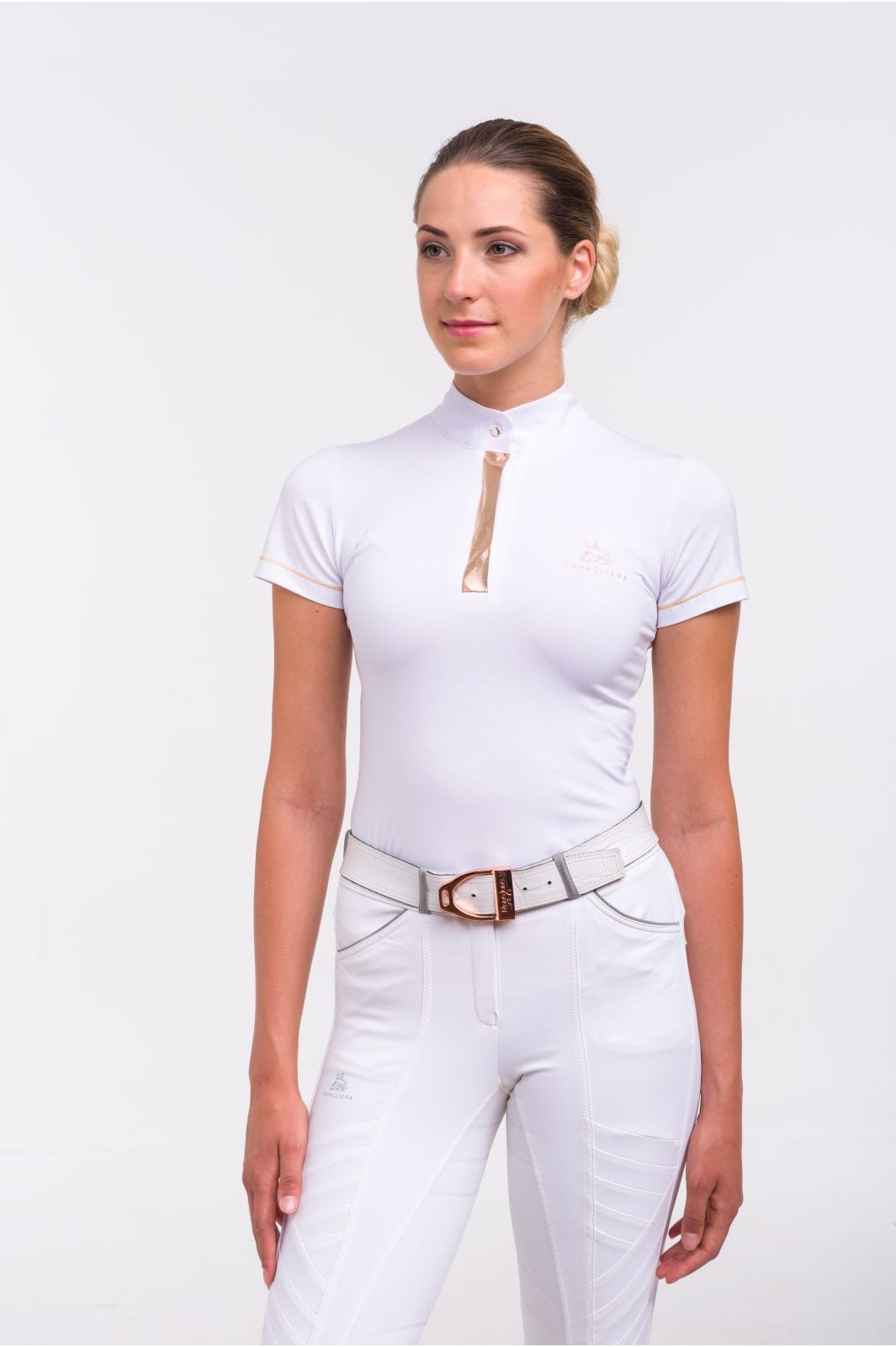 Women´s Long Sleeve Show Shirt Rose Gold – EquiZone Online