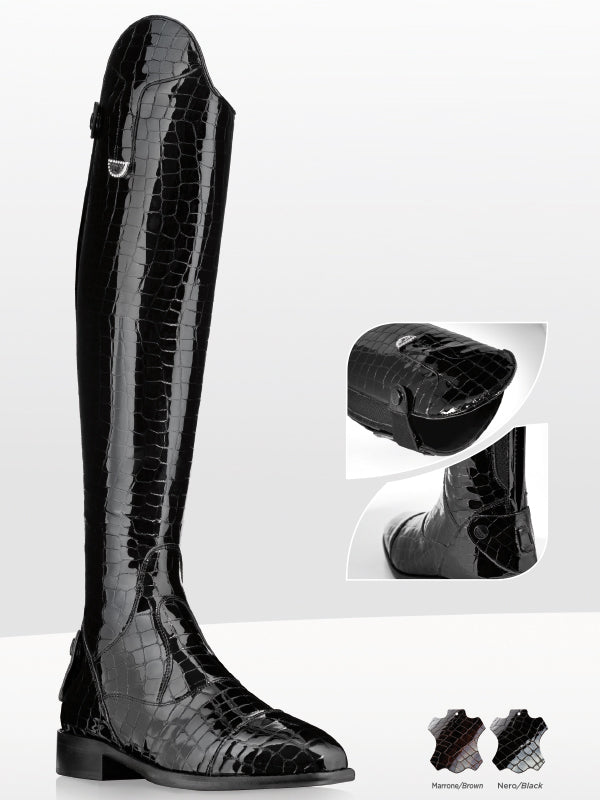 crocodile riding boots