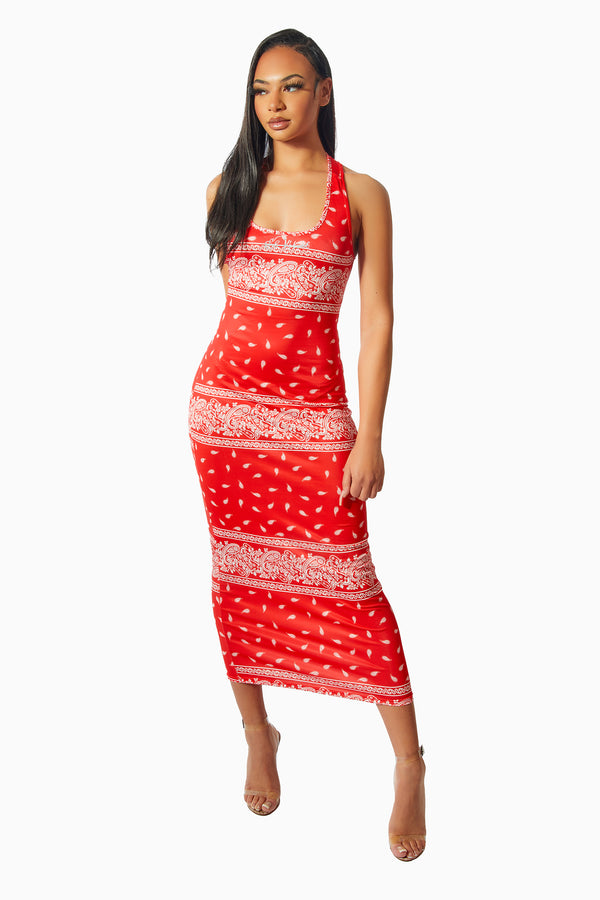 C&A Red Bandana Dress - Women