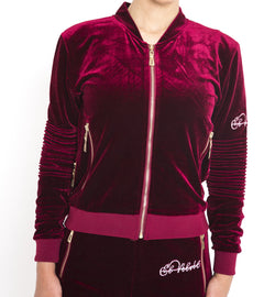 burgundy tracksuit womens