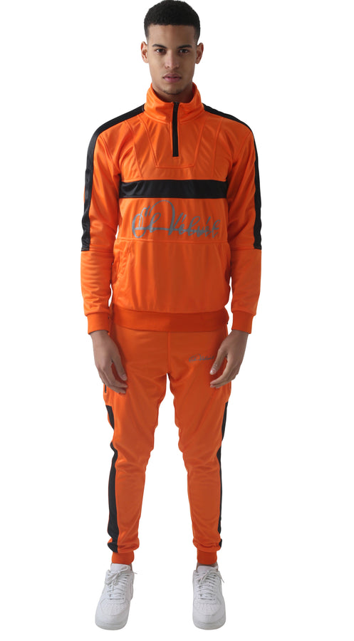 orange sweatsuit mens