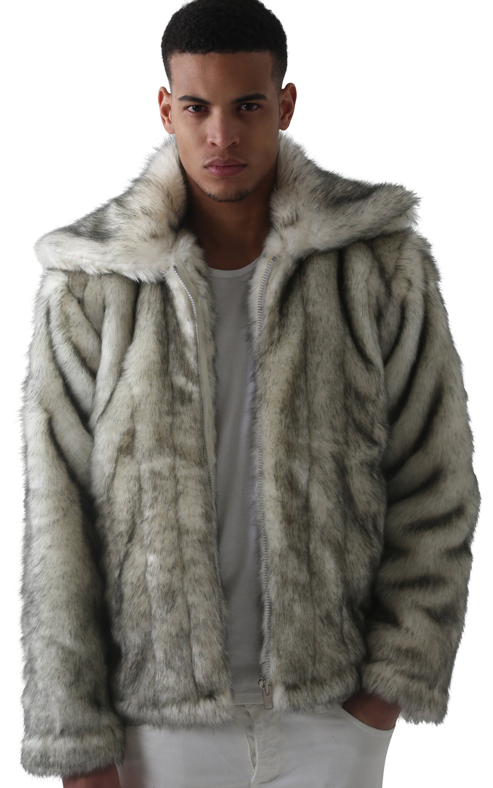 Alaska Wolf Faux Jacket – El Vélvét