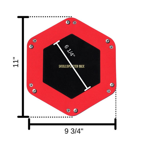 Leather DnD Dice Tray Dimensions