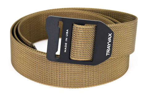 tan belt black buckle