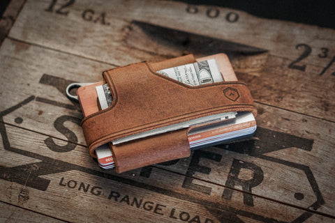 contour leather wallet minimalist