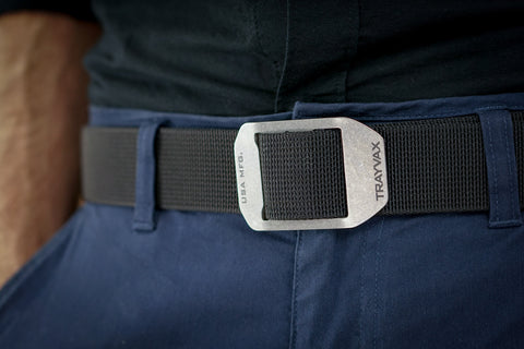 titanium black cinch belt