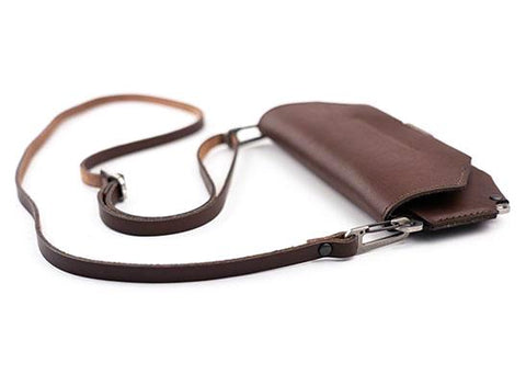 Small Leather Clutch Purse with Strap