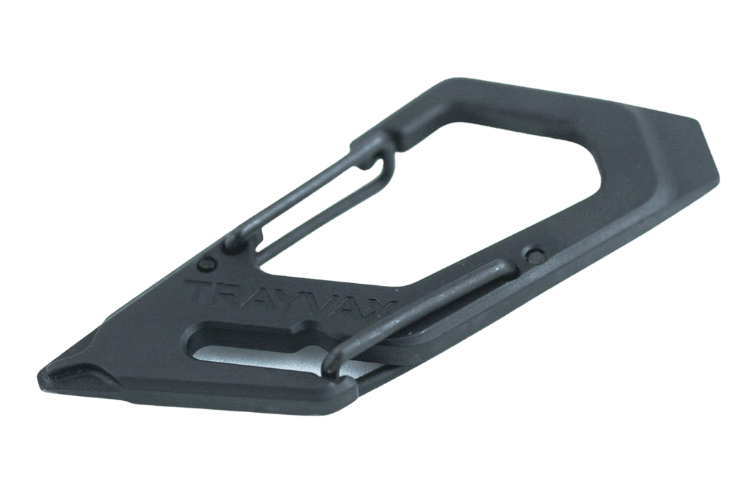 Trayvax Enterprises Keyton Clip | Carabiner Keychain Black / Stealth Black