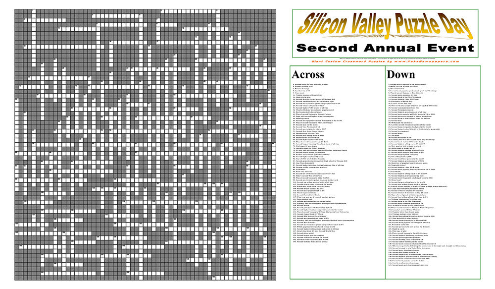 Custom Giant Crossword Puzzles Personalized Just for You